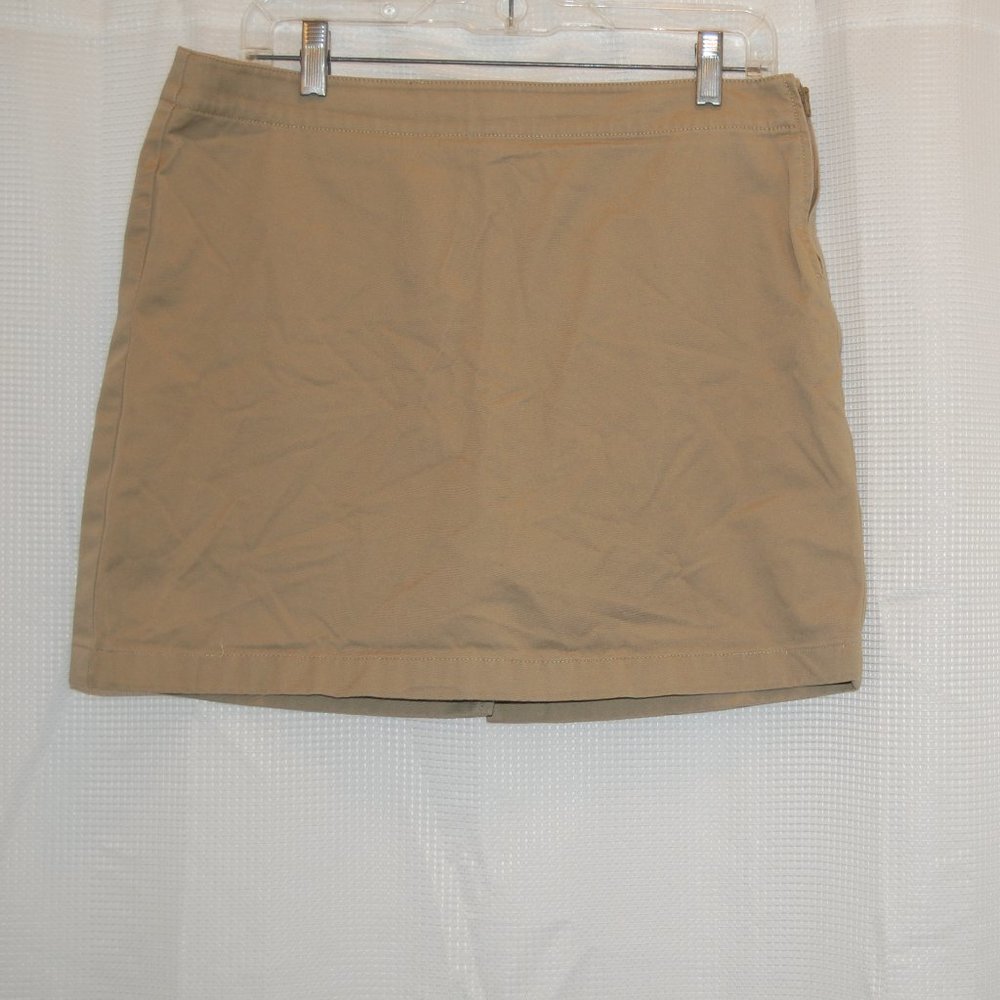 Lands End Kaki SKORT  Size 8